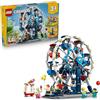 LEGO Creator 3 in 1 Iconica Ruota Panoramica - Parco Giochi Trasformabile in Attrazione a Forma di UFO o in Giostra - Decorazione Cameretta - Regalo per Bambini e Bambine da 8 Anni in su - 31389