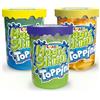 CRAZE Magic Slime Topping Fantasy, 3 Flaconi per Bambini, Ogni Flacone Contiene 70 ml di Slime e Due Toppings