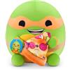 Snackles 35 cm Plush Teenage Mutant Ninja Turtles Edition by ZURU, Cuddly Squishy Comfort Plush with Teenage Mutant Ninja Turtles theme and Pizza Snack Accessory (Michelangelo)