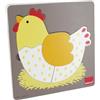 Jumbo Goula 53027 - Puzzle 3 Livelli Gallina