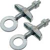 cyclingcolors Tendicatena per Bici BMX, M6 x 65mm, Confezione da 2, Argento