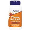 NOW Foods Vitamine D3 & K2 120 cps