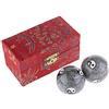 lachineuse - Set di sfere Qi Gong Yin Yang grigie - ⌀ 40 mm - Antistress | Sfere della salute - Set regalo relax Zen - Articolo asiatico (Giappone/Cina) - Sfere antistress cinesi smaltate