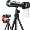 APEXEL Cannocchiale Professionale 20-60X per Birdwatching con Adattatore