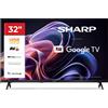 Sharp 32HF2365E - GOOGLE TV, 32" HD, FRAMELESS,60Hz, Bluetooth, Sonido