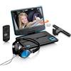 Commaxx Lenco DVP-910 Portable DVD player Convertibile Nero, Blu 22,9 cm (9")
