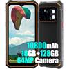 HOTWAV Cyber 13 4G Rugged Smartphone 2025, 16GB+128GB+2TB, 6.6" HD+ 90Hz,