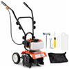 DE ROSA SHOP Motozappa a Scoppio 52cc Motocoltivatore 2 Tempi Zappatrice per Giardino Orto Larghezza 300 mm Profondità 150 mm Zappette Acciaio