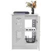 XYCHAO Armadietto portaoggetti Router WiFi 50 x 70 x 30 cm Mensola regolabile Bianco Grigio