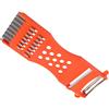 PATIKIL 6.7 Lungo Frutta Grattugia Affettatrice, Multifunzione Verdure Sbucciatore Trituratore Intaglio Strumento per Cucina, Arancio