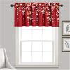 Lush Decor, Valance, Tenda filtrante per finestra Weeping Flower, colore: rosso