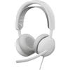 Logitech Zone Wired 2, con cavo, 20 - 20000 Hz, chiamate/musica, 223,5 g, cuffie, bianco
