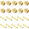 PATIKIL Ferrule Ottone Raccordi Compressione Tubo 1/8 Od, 20pz Tubo Flessibile, Ghiera Ottone, Inserto Compressione, Kit Assortimento Tubi Aria Acqua Gas
