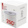 EMOS Cavo antenna 250 m, bianco, cavo TV, cavo coassiale a doppia schermatura, misura 75 dB, resistenza 75 Ohm