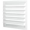 PATIKIL 14x14 Pollici Copertura Di Ventilazione In Alluminio Bianco | Serranda A Lamelle, Per Ventilatore Di Scarico Griglia Quadrata Automatica A Gravità Copertura Auto-Chiudente