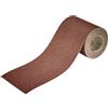 wolfcraft rotolo di carta abrasiva velcrato 93mm x 4m per levigatrici orbitali e manuali - grana 80 - corindone - per legno e metallo - 5811000