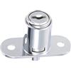 PATIKIL 3/4 Cilindro Diametro 7/8 Cilindro Lunghezza Pistone Blocco, Zinco Lega Cromo Fine Chiavi Diverso per Cassetto Scrivania Armadio Armadio