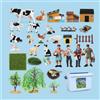 Set Animali Della Fattoria Sviluppo Cognitivo Creature Farm Playset Motricità