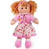 Bigjigs Toys Kelly Doll 34cm (13") - Ragdoll Knoopknuffel