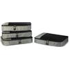 Amazon Essentials, Set di 4 Packing Cube, Accessori da Viaggio, Organizer per Bagagli con Doppia Cerniera, Parte Superiore in Rete, 100% Poliestere, Large, Grigio (in Precedenza Amazon Basics)