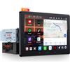 ATOTOEXCEL V10 10 2din e Adattivo 1din Autoradio Android,6G+128G, 4G LTE/Wi-Fi,Karaoke in auto,DVR 4 canali, CarPlay e Android Auto Senza fili,DSP 32B-EQ,BT 5.4, Assistente IA,Tracciamento GPS