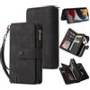 GoodcAcy Cover per Honor Magic 6 Pro Flip Wallet Case, Flip Caso in PU Pelle Premium Portafoglio Custodia [Kickstand] [15 Slot per Schede] [Chiusura Magnetica]-Nero