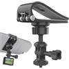 Generico Supporto per fotocamera sportiva per visiera parasole, staffa per fotocamera sportiva - Supporto per fotocamera sportiva con design stabile e antiurto,Supporto per visiera parasole, staffa per fotocam