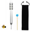 NEWFUN Diapason,Diapason Neurologico,Diapason da 32 Hz, Diapason in alluminio con martello Strumento diagnostico, ideale per la terapia, per la terapia dei chakra, la terapia del suono, l'antistress