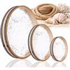 Chambridge Set di 3 onde Ocean Drum - 10,2 cm 20,3 cm 30,5 cm in legno duro naturale colorato tamburo d'acqua strumento musicale per meditazione oceano suono guarigione e relax