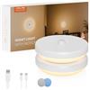 LROLTEF Luce Notturna Sensore Movimento - Lampada Luci Notturna Retroilluminata per Bambini Camera Cameretta Corridoio con Collegamento - 3000K Ricaricabile Magnetico Soffusa Lucina Notturna | 2 Pezzi