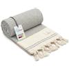 SIEGENTHAL® Asciugamano per hammam, telo mare leggero e asciugamano da sauna in cotone riciclato, ad asciugatura rapida, grande e morbido, 90 cm x 200 cm, ideale per spiaggia, sauna, yoga, picnic