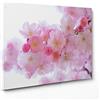 ConKrea Quadro su Tela Canvas - INTELAIATO - Pronto da Appendere - Ciliegio Giapponese in Fiore - Fiori Rosa - Natura - 50x70cm - Senza Cornice - (cod.3634)