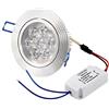 Ruilogod AC90V-264V 7W Downlight soffitto da incasso a incasso lampada a spot bulbo bianco caldo