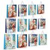 COM-FOUR® 12x sacchetto regalo per Natale, Babbo Natale e Avvento | confezione regalo 42cm - sacchetto regalo XXL con motivi natalizi - sacchetto regalo in carta