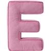 Generic Cuscino Decorativo A Forma Di Lettera In Velluto A Coste Rosa Cuscino Iniziale In Velluto 34 X 36 Cm, Morbido Cuscini In Peluche Per Soggiorno Camera Da Letto(E)