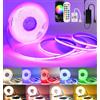 SUBOSI 10M Wifi 24V COB Striscia LED RGB+Bianco caldo, 672LEDs/m Striscia LED dimmerabile Multicolore con Google Home Assistant/Alexaz Luci LED Nastro Striscia Luminosa LED COB Strip