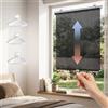 Generic Tende Oscurante con Ventosa per Finestre Auto e Lucernario, Tende a Rullo Anti-UV, Estensibile, 40 60 68 125 200cm Persiane Retrattili Portatili Senza Foratura(65x125cm)
