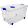 Acan Tradineur - Scatola portaoggetti in plastica - Contenitore per riporre giocattoli, libri, vestiti, coperte - N. 4-34,5 x 58,5 x 39,5 cm - 55 litri