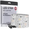 BTF-LIGHTING WS2811 IC=RGB IC Indirizzabile Dream Color Striscia LED 5M 30LED/m 10Pixel/m 150LED 50pixel Impermeabile IP67 Bianco PCB Flessibile DC12V Effetto Inseguimento per la Decorazione Casa