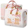 Dwafill Scatole Vestiti Cambio Stagione, Dwafill 2 Pièces Scatole Porta, Contenitori Vestiti Salvaspazio, Trasloco, Prova di Umidità, Antipolvere, per Piumoni, Coperte e Articoli (Rosa, 74 * 58 * 13cm)