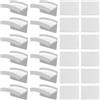 Tiardey Confezione da 12 ganci per cappelli autoadesivi, ganci per cappelli adesivi per montaggio a parete, porta cappelli porta cappelli da baseball porta cappelli da parete, bianco