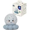 Cloud B Twinkles To Go Octo Pastello Blu - Proiettore Notturno Portatile a Stelle e Pesci per Bambini - 3 Colori Rilassanti (Ambra, Blu, Verde) con Rotazione Automatica - Timer di Spegnimento 45 Min