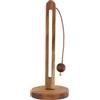 Nivofu Portarotolo da Cucina in Legno di Acacia, Porta Scottex Autoportante con Base Antiscivolo, Dispenser per Rotoli Cucina Standard e Grandi, Accessori Accoglienti per la Casa e Bagno