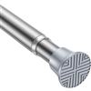 FVONZN Asta per tende, senza fori, 78-160 cm, diametro 22 mm, argento | Asta telescopica regolabile, antiscivolo, per finestre, telaio della porta, cucina e guardaroba, montaggio senza attrezzi