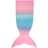 Catalonia Classy Coperta a forma di sirena, soffice pile a forma di sirena, idea regalo per ragazze, 114 x 41 cm, coda rosa