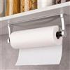 Eolax Portarotolo da fissare sotto un mobile o alla parete | autoadesivo o da fissare con viti; adatto a rotoli standard (10-15 cm); ideale per cucina, bagno e camper