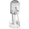 Roucerlin Portaspazzolino elettrico e regolare, con coperchio per tazza, 3 scomparti per spazzolino da denti e dentifricio, supporto ventilato per spazzolino da bagno, pettine piccolo (grigio)
