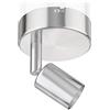 ledscom.de Plafoniera/Applique LUNARA, acciaio inox opaco, 1x GU10 max. 25W