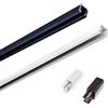 Silamp Binario LED Trifase 1m Bianco/Nero per faretto a binario 220V BIN-TRI-1M