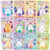 JOYIN 36 PCS Foglietti adesivi Make-a-face, Crea il tuo Unicorno Fantasia Animale Mix and Match Foglietti adesivi per bambini, Adesivi per borse da festa, Supporti per feste per bambini